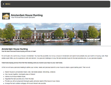 Tablet Screenshot of amsterdamhousehunting.nl